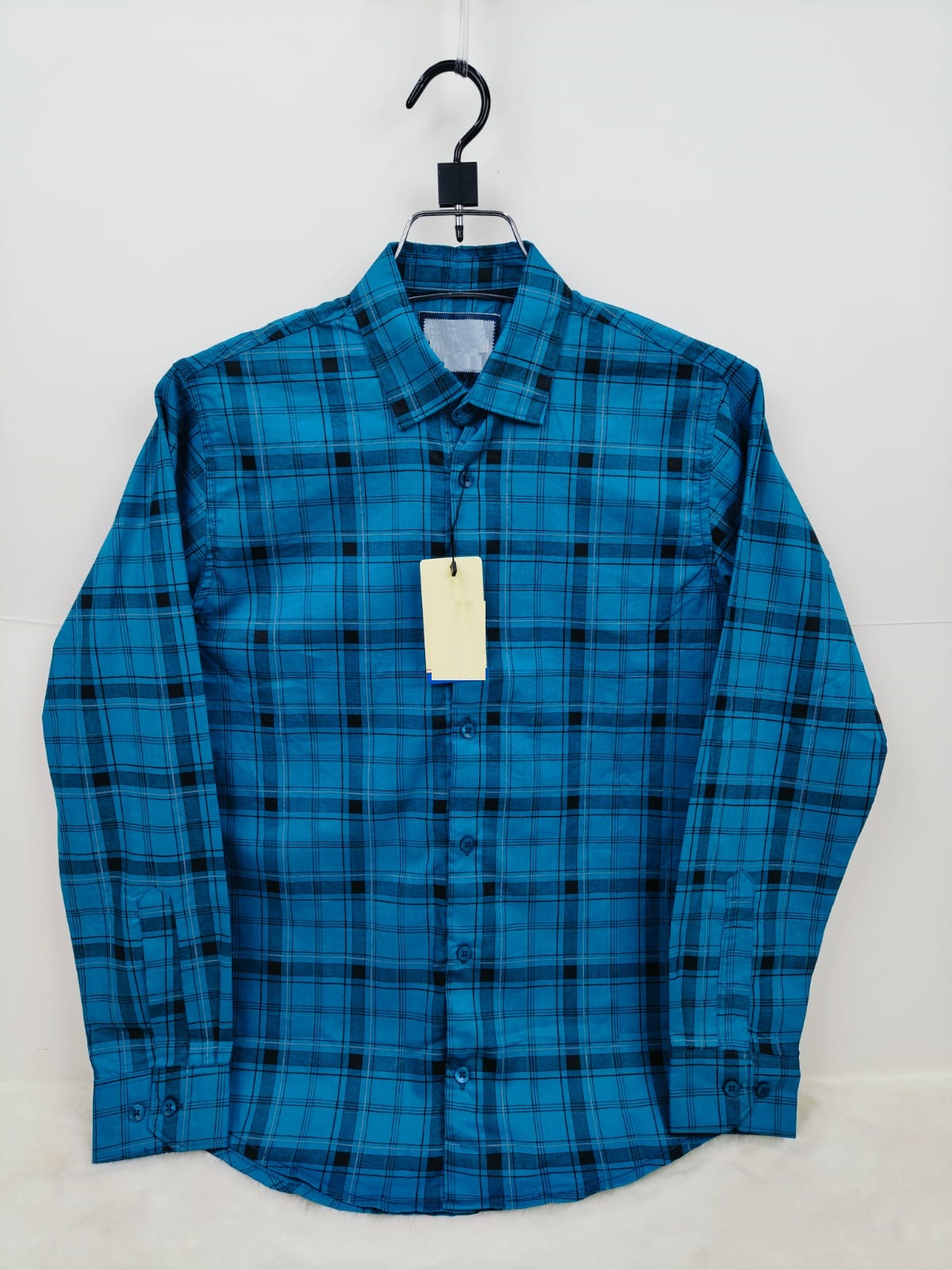 Pure Cotton full Sleeve Check & Print Shirt for Men's