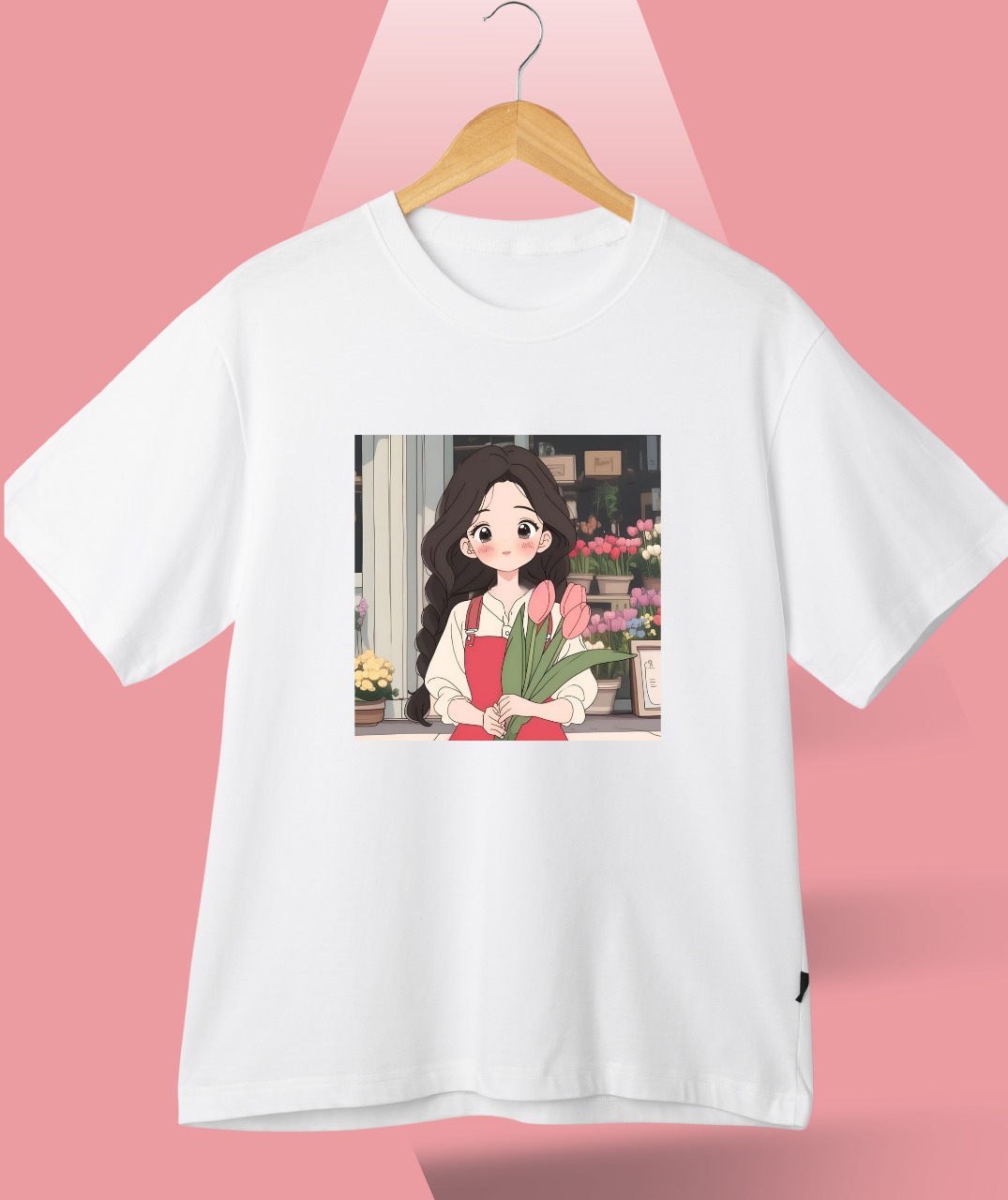 Ladies Premium Full Cotton Half Sleeve T-Shirt – DTF Print Edition