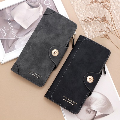 Korean-style Frosted Men’s Long Wallet