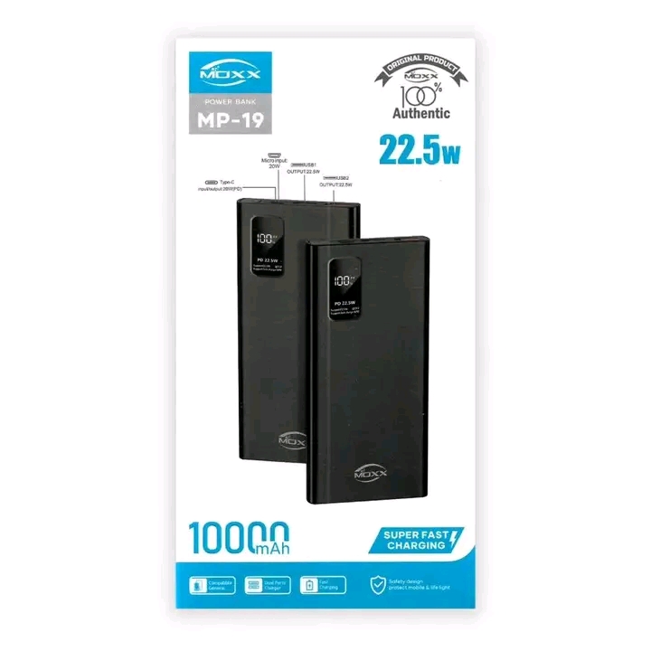 Product details of 10000 mAh 22.5W Power Bank MP-19 from moxx