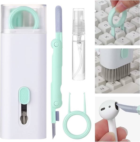 7 in 1 Multifunctional Earbuds Cleaning Pen Computer Keyboard Cleaning Brush Mobile Phone Screen Cleaner Kit