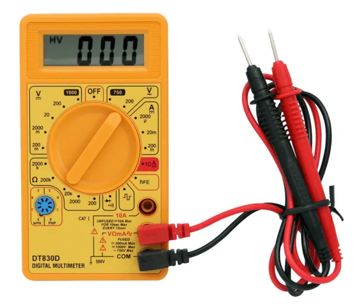 DT830D Digital Multimeter DC/AC Voltage Current/A Resistance/ ohm Test