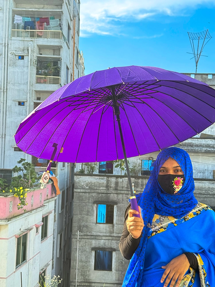 Moon(Purple) ২৪ শিকের প্রিমিয়াম কোয়ালিটির ছাতা।