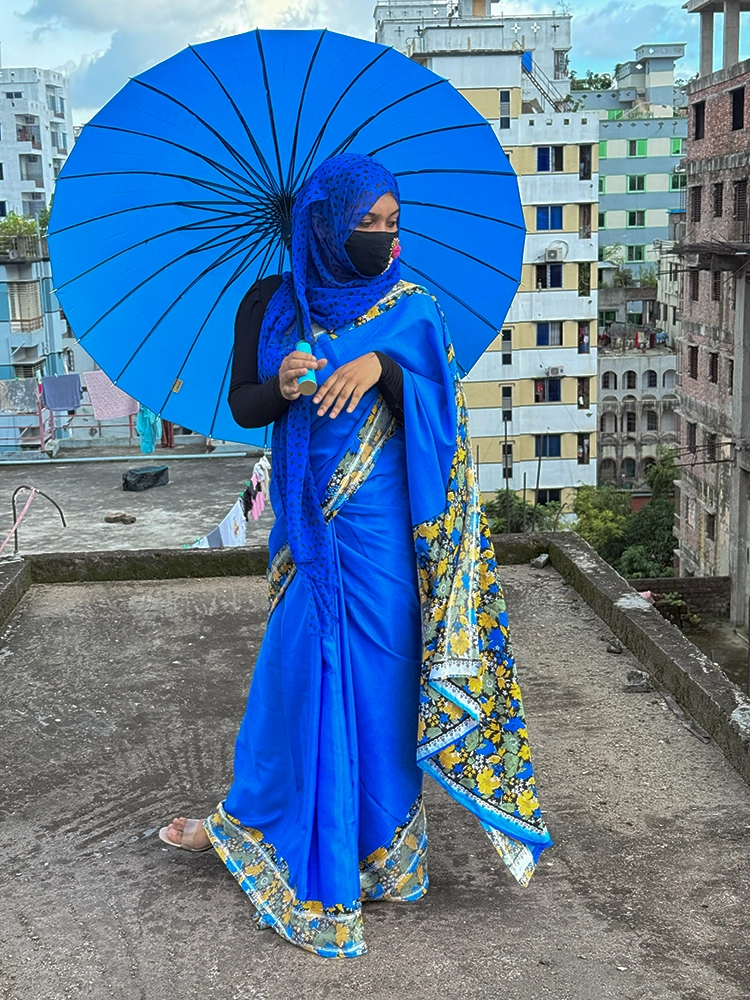 Moon(Blue) ২৪ শিকের প্রিমিয়াম কোয়ালিটির ছাতা।