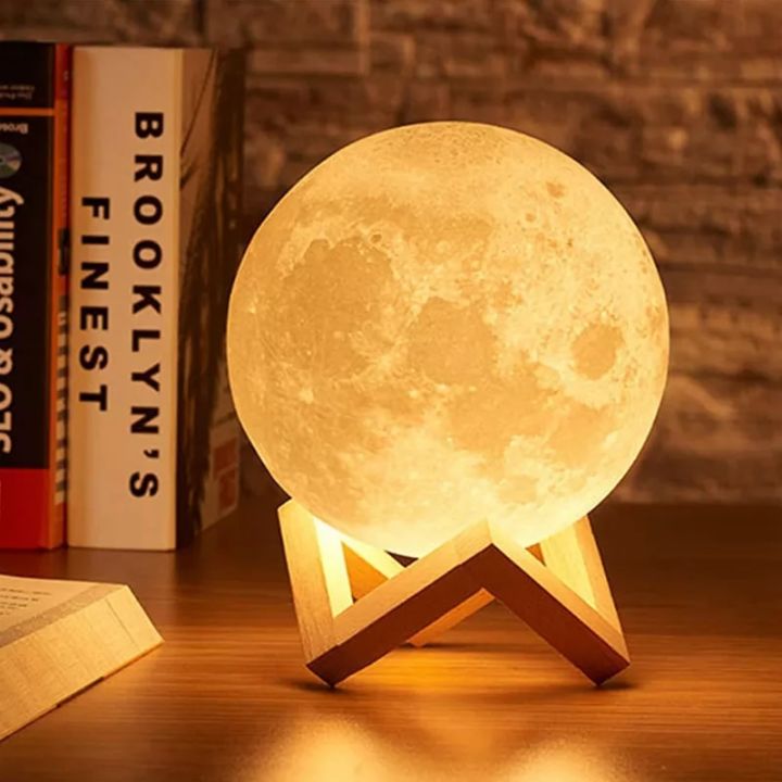 3D Moon Lamp 16 Colors Remote & Touch 15 cm