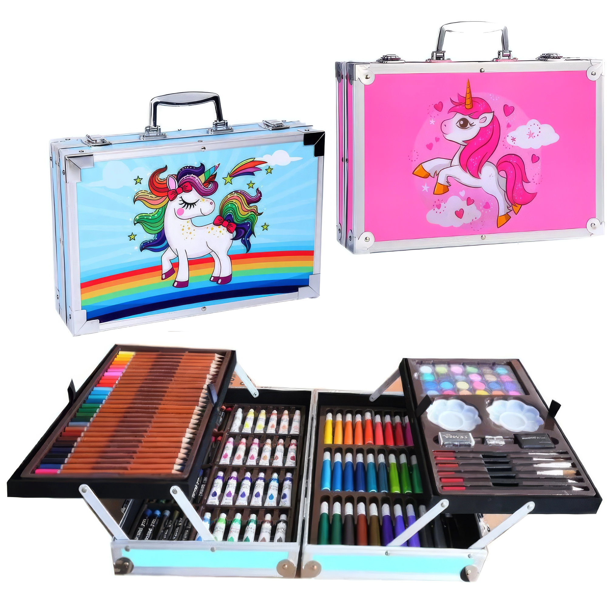 145 Pcs Unicorn Art Set Premium Aluminium Case