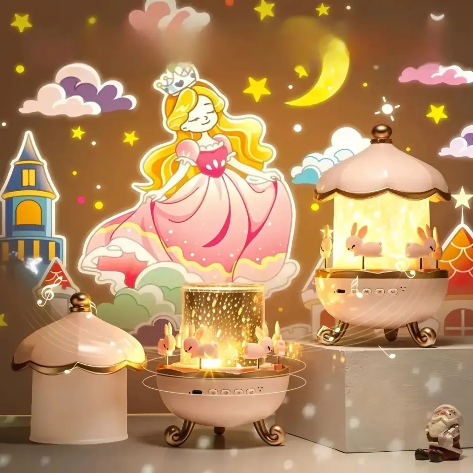 Bunny Carousel Night Light Projector