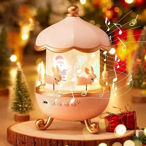 Rechargeable Bunny Carousel Bluetooth music & Night Light Projector