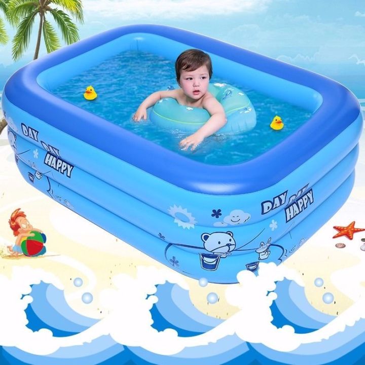 Inflatable Swimming Pool Bath Tub Length-130Cm Free Pumfer